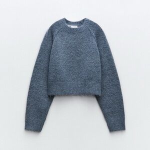 Zara Heathered Gray Women's Sweater